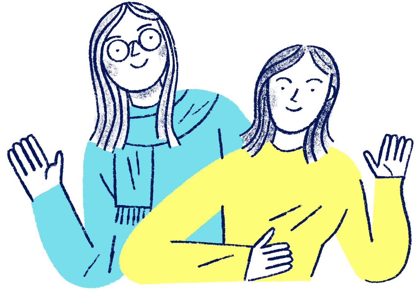 ilustración de Aleida y Valle